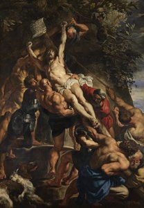 Die Kreuzaufrichtung (Zentralpanel) von Peter Paul Rubens