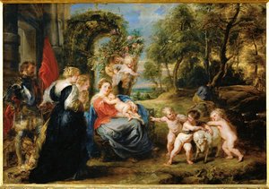 Ruhe auf der Flucht nach Ägypten, um 1632-35 von Peter Paul Rubens