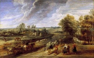 Rückkehr von der Ernte, ca. 1637 von Peter Paul Rubens