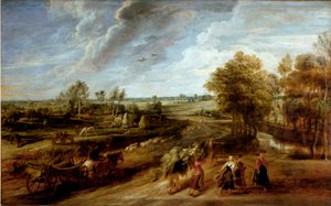 Rückkehr der Bauern nach dem Arbeitstag auf den Feldern von Peter Paul Rubens
