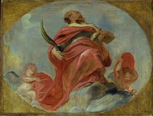 St. Albert von Löwen von Peter Paul Rubens
