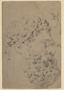 Studien des Kopfes und Profils des Farnese-Herkules aus einer tieferen Perspektive von Peter Paul Rubens