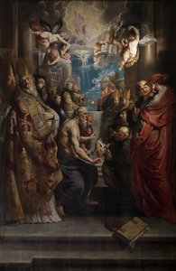 Die Disputation des Heiligen Sakraments, ca. 1609 von Peter Paul Rubens