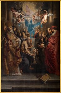 Der Streit über das Heilige Sakrament von Peter Paul Rubens