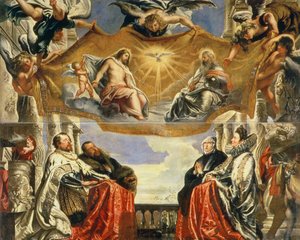 Die Gonzaga-Familie in Anbetung der Heiligen Dreifaltigkeit von Peter Paul Rubens