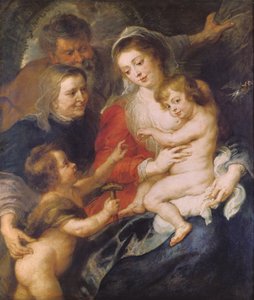Die Heilige Familie mit St. Elisabeth und dem kleinen Johannes dem Täufer, ca. 1634 von Peter Paul Rubens