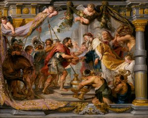 Das Treffen von Abraham und Melchisedek, um 1626