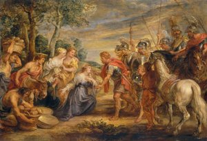 Das Treffen von David und Abigail, ca. 1630 von Peter Paul Rubens