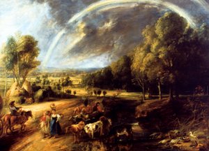 Die Regenbogenlandschaft, ca. 1636 von Peter Paul Rubens
