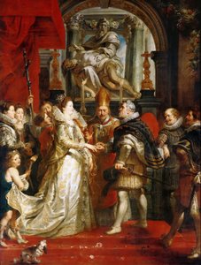 Die Hochzeit per Stellvertreter von Marie de Medici mit König Heinrich IV. Der Marie de Medici Zyklus von Peter Paul Rubens