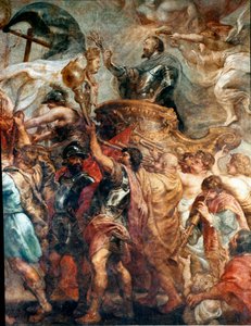 Der triumphale Einzug von Henri IV in Paris (Detail) von Peter Paul Rubens