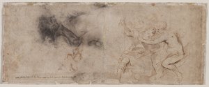 Venus entwaffnet Mars, Draperiestudie, ca. 1632-1635
