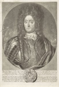 Porträt von Generaladmiral François Lefort 1656-1699, 1698 von Peter Schenk