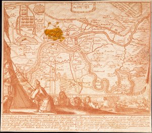 Die Eroberung von Friedrichstadt am 12. Februar 1713 von Peter Schenk