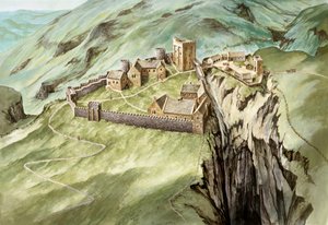 Peveril Castle, 14. Jahrhundert, ca. 1990-2010