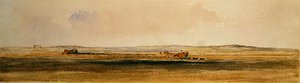 Ernte in den Lincolnshire Wolds von Peter de Wint