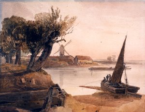 Am Fluss Witham von Peter de Wint