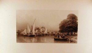 Ansicht der Folly-Brücke im Jahr 1827 von Peter de Wint