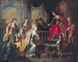 Die Königin von Saba vor Salomo von Peter van Lint