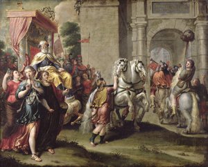 Der Triumph Davids, ca. 1690 von Peter van Lint
