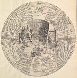 Das Labor des Alchemisten aus Heinrich Khunrath, Amphiteatrum sapientiae aeternae
