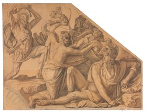 Aphrodite schützt Paris gegen Menelaos