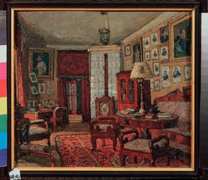 Der Lesesaal im Haus von E. Boratynsky (Evgueni Baratynski)
