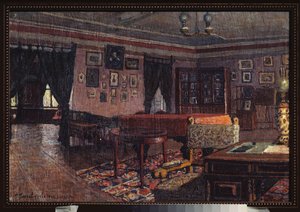 Der Salon im Haus von Peter Iljitsch Tschaikowski von Petr Ivanovic Petrovichev