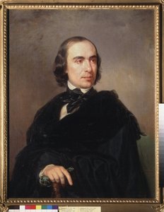 Porträt des Historikers Timofei Granovski (1813-1855)