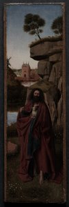 Johannes der Täufer in einer Landschaft, ca. 1445 von Petrus Christus