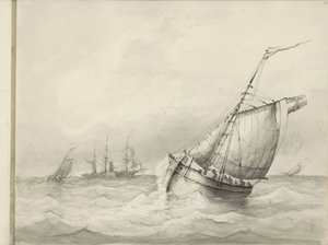 Segelschiffe auf See