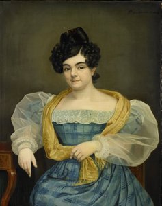 Porträt von Adriana Johanna van Wijck, Ehefrau von Johannes Ploos van Amstel
