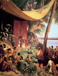 Die erste Messe in Amerika von Pharamond Blanchard