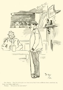 Karikatur von Phil May, aus den 1890er Jahren von Phil May