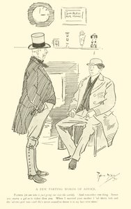 Karikatur aus den 1890er Jahren von Phil May