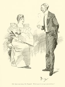 Karikatur von Phil May, aus den 1890er Jahren von Phil May
