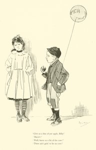 Karikatur von Phil May, aus den 1890er Jahren