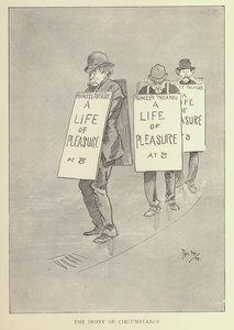 Karikatur von Phil May, aus den 1890er Jahren