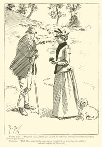 Karikatur von Phil May, aus den 1890er Jahren von Phil May