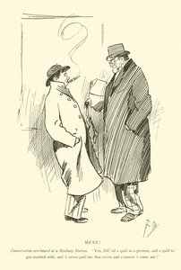 Karikatur von Phil May aus den 1890er Jahren von Phil May