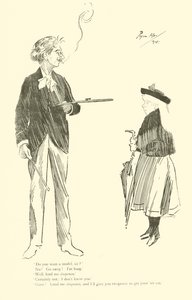 Karikatur von Phil May aus den 1890er Jahren von Phil May
