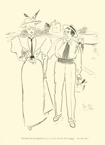 Karikatur von Phil May, aus den 1890er Jahren