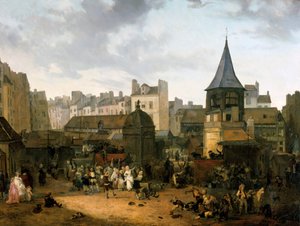 Eine Feier zur Geburt des französischen Thronfolgers, 1781-1783 von Philibert Louis Debucourt