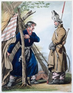 Biwak der Kosaken von Philibert Louis Debucourt