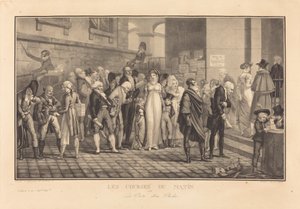 Die Morgenrennen oder das Tor eines Reichen von Philibert Louis Debucourt