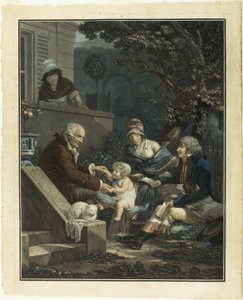 Väterliche Freuden von Philibert Louis Debucourt