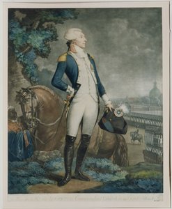 Porträt des Marquis de La Fayette (1757-1834), Kommandant der Nationalgarde, 1790