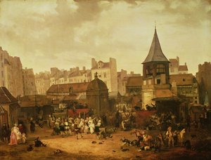 Freude an Les Halles zur Feier der Geburt des Dauphin Louis von Frankreich (1781-89) 21. Januar 1781, 1783