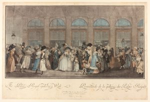 Der Spaziergang der Galerie des Palais Royal von Philibert Louis Debucourt
