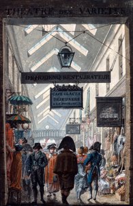Die Einkaufspassage des Panoramas in Paris, 1807 von Philibert Louis Debucourt